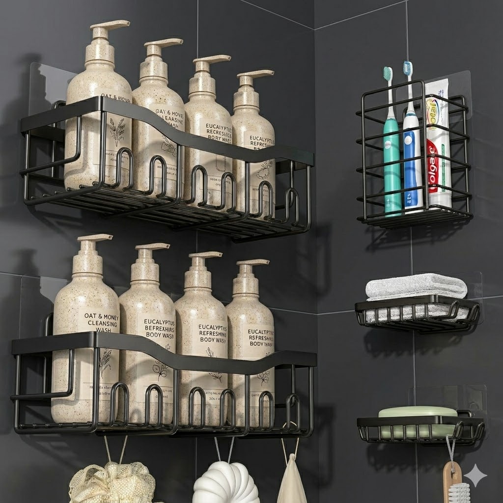 EUDELE Adhesive Organizer Rustproof Stainless